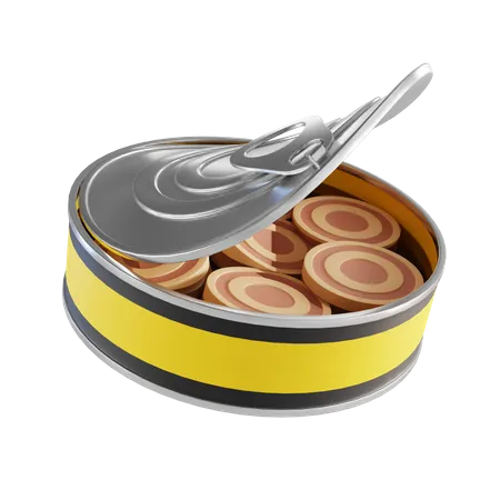 Canned Food  3D Illustration