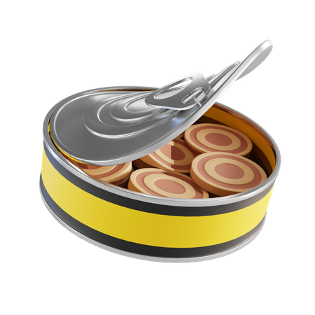 Canned Food 3D Illustration