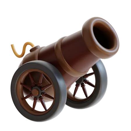 3 D Rendering Cannon Icon 3D Icon