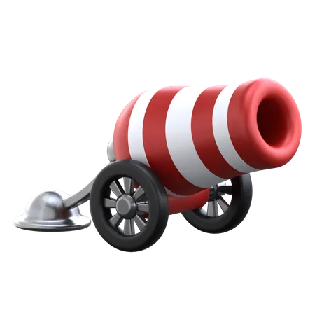 Cannon 3 D Circus Icon 3D Icon