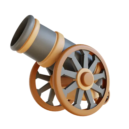 Cannon  3D Illustration