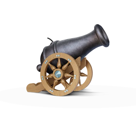 Cannon  3D Illustration