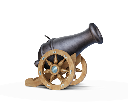 Cannon 3D Illustration