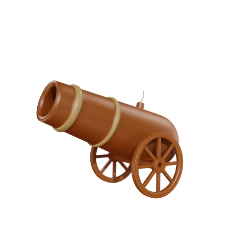 3 D Rendering Traditional Cannon Ramadan Illustration Object 3D Illustration
