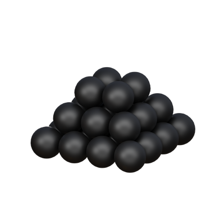 Cannon Bullets  3D Icon