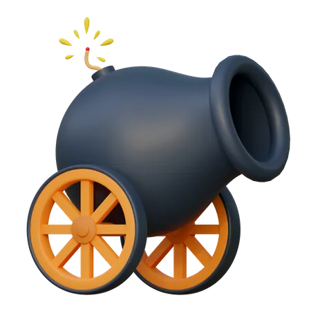 Cannon Gun  3D Icon