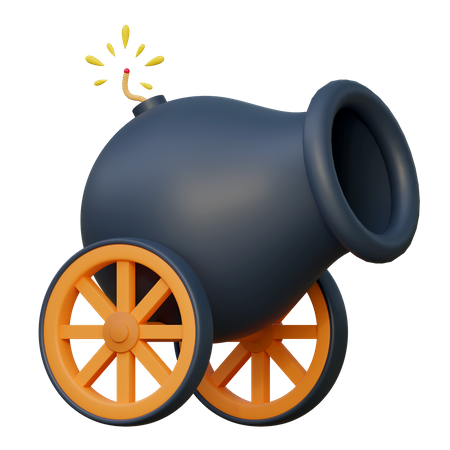 Cannon Gun  3D Icon