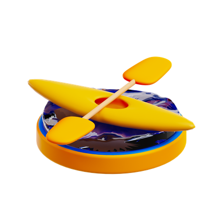 Canoa  3D Icon