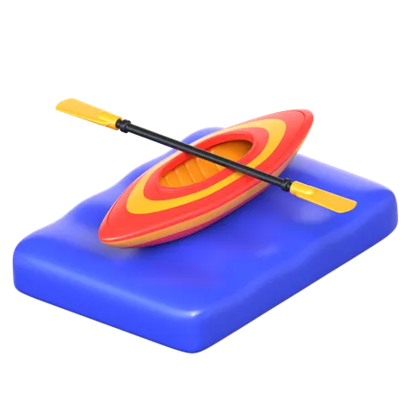 Canoe 3 D Extreme Sports Icon 3D Icon