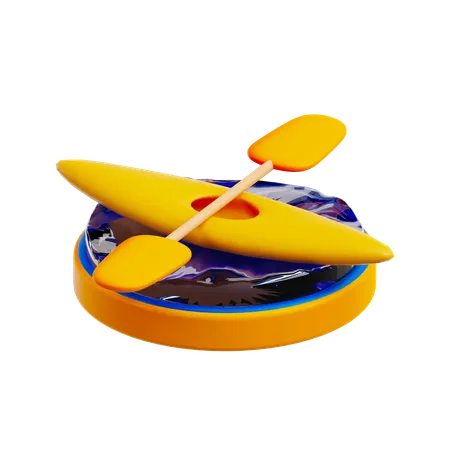 Canoe  3D Icon