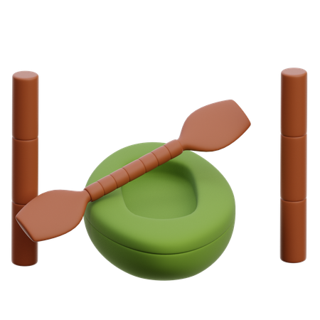 Canoe Sprint  3D Icon