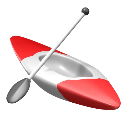 Canoe Sprint 3D Illustration
