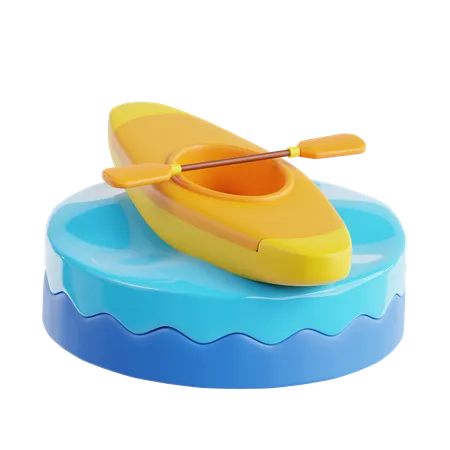 Canoeing  3D Icon