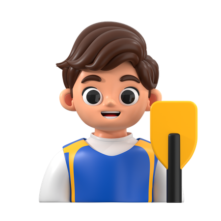 Canoeist  3D Icon