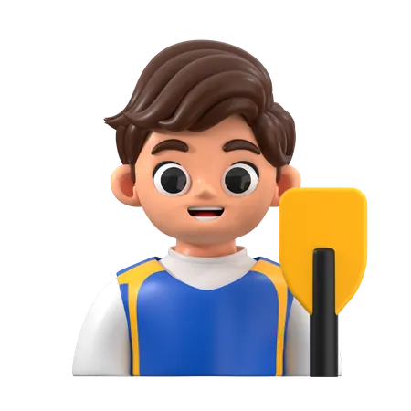 Canoeist  3D Icon