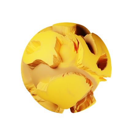 Cañón amarillo  3D Icon