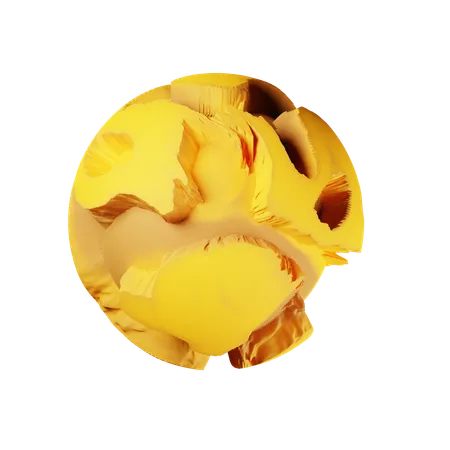 Cañón amarillo  3D Icon