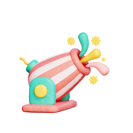 Cañón de circo  3D Icon
