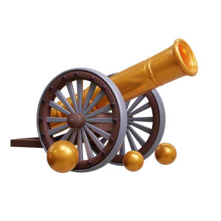 Cañón de ramadán  3D Icon