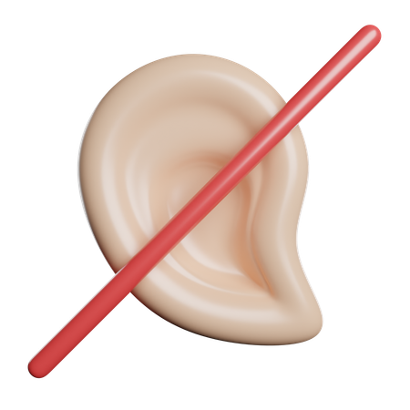 Cant Hear  3D Icon