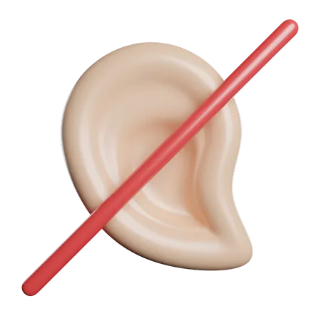 Cant Hear  3D Icon