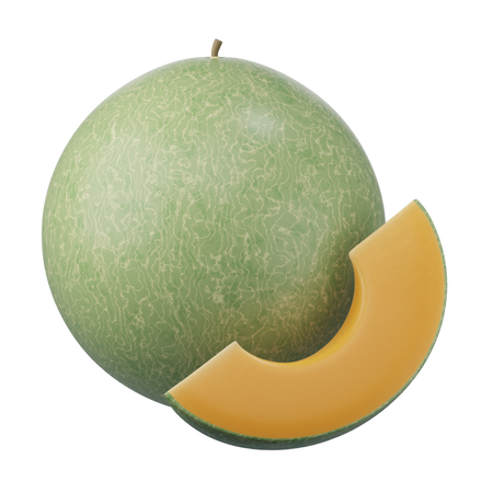 Icône 3D de cantaloup  3D Icon