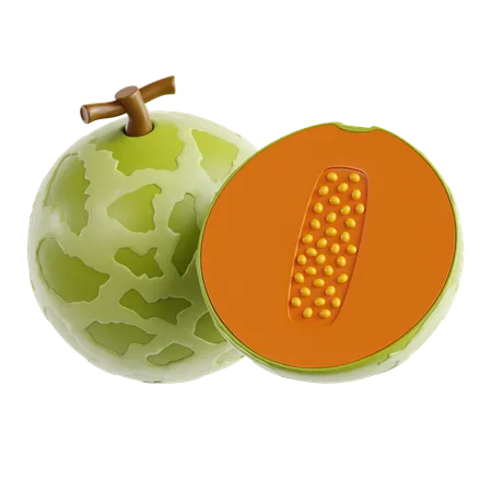 Cantaloupe  3D Icon