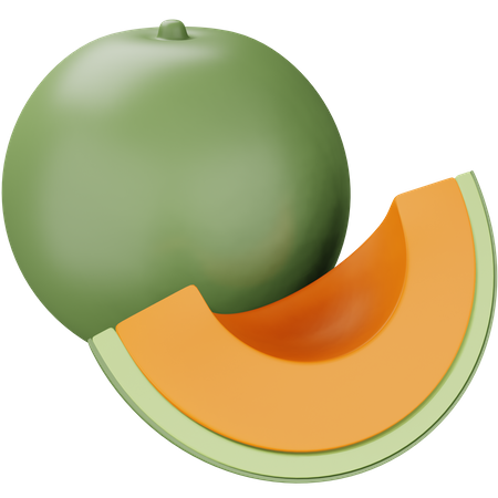 Cantaloupe  3D Icon