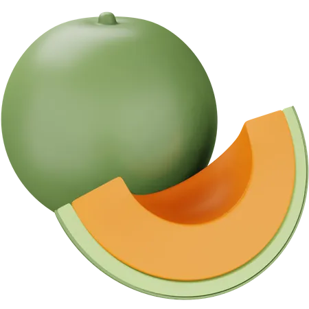 Cantaloupe  3D Icon