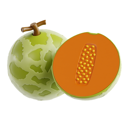 Cantaloupe  3D Icon