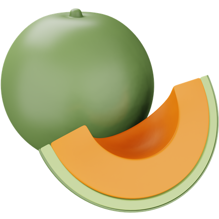 Cantaloupe 3D Icon