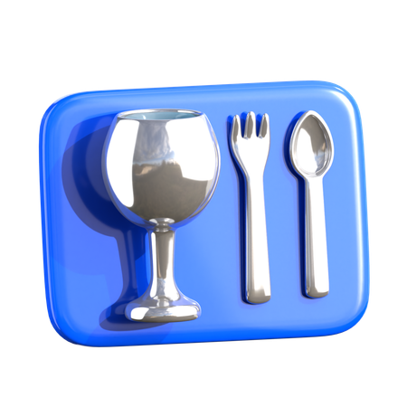 Canto de comida  3D Icon