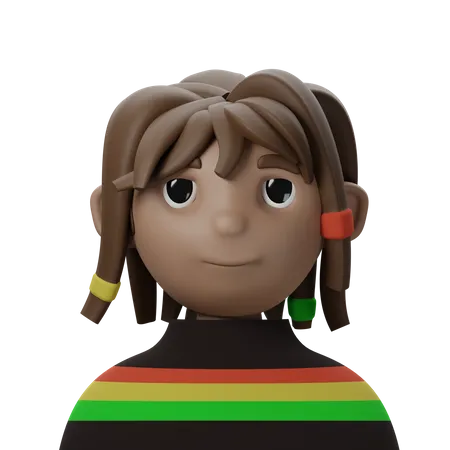 Cantor de reggae  3D Icon