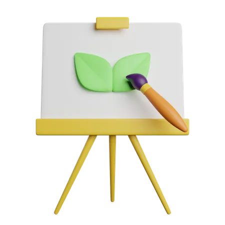 Canvas Drawing Tools 3D Icon