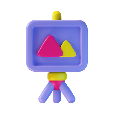 Canvas Board  3D Icon