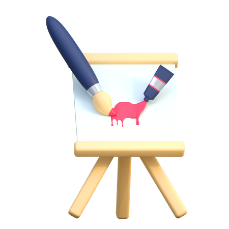 Canvas Board  3D Icon