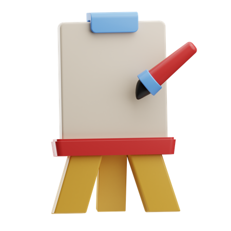 Canvas Board  3D Icon