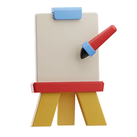 Canvas Board  3D Icon