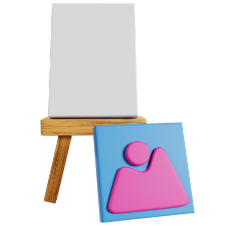 Canvas Painting  3D Icon