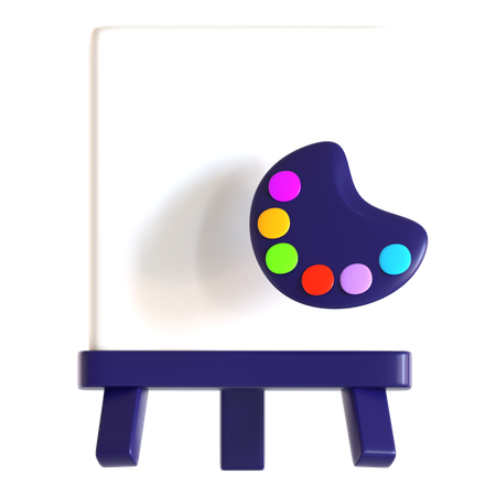 Canvas Painting  3D Icon