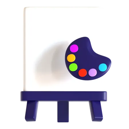 Canvas Painting  3D Icon