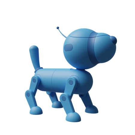 Cachorro robótico  3D Illustration