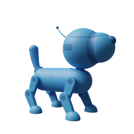 Cachorro robótico  3D Illustration