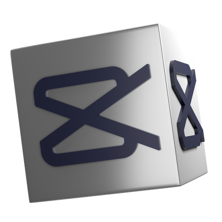 Cap Cut Cube  3D Icon