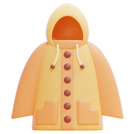 Capa de chuva  3D Icon