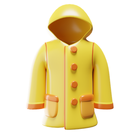 Capa de chuva  3D Icon