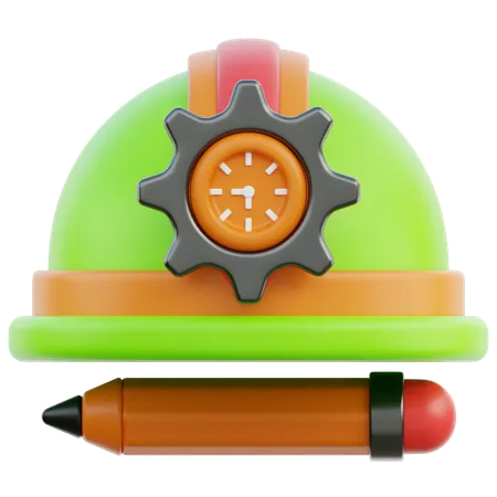 Capacete  3D Icon