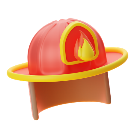 Capacete de bombeiro  3D Icon