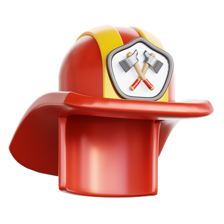 Capacete de bombeiro  3D Icon