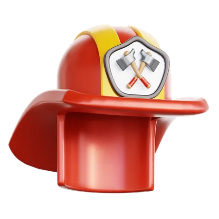 Capacete de bombeiro  3D Icon